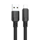 Кабель Lightning 2.4A Borofone BX81 для зарядки и синхронизации устройств длина 1 метр черный с эластичным покрытием