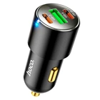 Автомобільний зарядний пристрій Hoco NZ6 PD45W 3-port USB Type-C та Type-A Quick Charge 3.0 Чорне