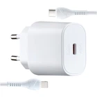 Зарядное устройство Hoco N22 Jetta PD 25W Type-C на Lightning Quick Charge для устройств Apple белое