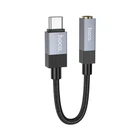 Адаптер USB C на 3.5 мм Hoco UPA32C чорний для смартфонів та планшетів підтримує більшість моделей Huawei Xiaomi OnePlus