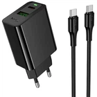 СЗУ Hoco CS94A Leader PD20W+QC3.0 charger set(C to C)(EU) Black