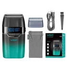 Профессиональная электробритва VGR Shaver V-308 с двумя ножевыми блоками Шейвер аккумуляторный