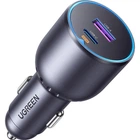 Автомобильное зарядное устройство Ugreen 63W USB-C USB-A PD3.0 QC3.0 Car Charger Gray (EC701)