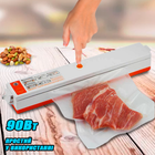 Вакуумний пакувальник для продуктів Vacuum F-packs Pro Вакууматор 90 Ватт Білий з Помаранчевим