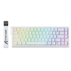 Магнитная Игровая ATTACK SHARK X68 HE Rapid Trigger Белая Клавиатура, 60%, 8K, RGB, Hot Swap