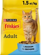 Сухой корм Purina Friskies со вкусом лосося и овощей