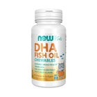 Жевательная ДГК для детей фруктовый вкус Now Foods (DHA For Children) 60 мягких желатиновых капсул