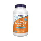 Омега 3-Д рыбий жир и витамин Д3 Now Foods (Ultra Omega 3-D) 180 желатиновых капсул
