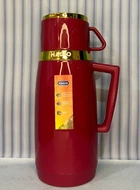 Термос Magio MG-1050 зі скляною колбою малиновий 1 л (59480)
