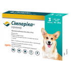 Таблетка від бліх і кліщів Simparica для собак та цуценят 10-20 кг, 1 таблетка
