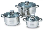 Набор посуды нержавеющий Maestro - 1,5 х 3 х 5 л, 3 шт MR-2220-6L (000017788)