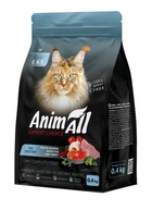 Сухой корм для кошек AnimAll с лососем, белой рыбой и свежей индейкой