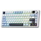 Беспроводная механическая клавиатура AULA F75 MAX White Blue, LEOBOG Reaper Switch, размер 75%, RGB подсветки (2.4G/Bluetooth/USB)