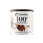 Какао 100% CLAVILENO без сахара, без глютена, без лактозы, 250г банка