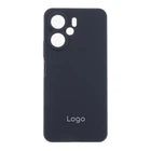 Противоударный Чехол Liquid Silicone (AA) Full Camera для Xiaomi Redmi 13C/Poco C65 15.Dark Grey