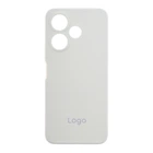 Противоударный Чехол Liquid Silicone (AA) Full Camera для Xiaomi Redmi 13 4G/Poco M6 4G 09.White