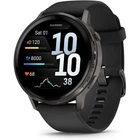 Смарт-часы Garmin Venu 4 (45mm), Black w/ Slate + Black, GPS смарт-годинник (010-03014-00)