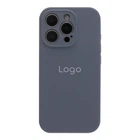 Чохол Premium Silicone Case Full Size with Frame для iPhone 16 Pro 28.Lavender Grey