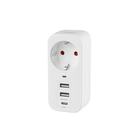 Мережевий адаптер 1 розетки/2USB-A/1Type-C із заземленням білий VF-AD1G2U1C-W Oncord Videx