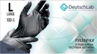 Перчатки DeutschLab смотровые нитриловые текстурированные нестерильные без пудры размер L Черные (4820285590043)