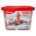 Конструктор "Пожежна частина" Doloni 013888/01 в пластиковому боксі, 248 деталей