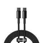 Кабель Baseus Tungsten Gold Fast Charging Data Cable Type-C to Type-C 100W 2M Black (CATWJ-A01)