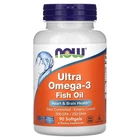 Жирные кислоты NOW Foods Ультра Омега-3 90 капсул NOW01661