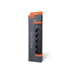 Мережевий подовжувач VIDEX ONCORD з/з 6п 3м (3x1.5мм) з кнопкою Black (VF-PD63G-B) 27692
