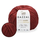 Gazzal XL Baby Wool, Бордо №816 - напіввовняна пряжа з кашеміром і акрилом Бебі Вул ХЛ, 50 г / 100 м, для светрів, шапок і шарфів
