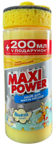 Средство для мытья посуды Maxi Power Банан с губкой, 1.2 л