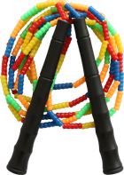 Скакалка EasyFit FreeRope бисерная 2.7 м Мультиколор (56003729)