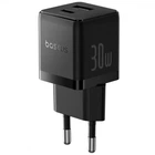 Блок заряджання 30w Baseus Palm Fast Charger usb + Type-C (black)