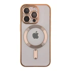 Чохол Premium TPU Metallic Full Camera with Magsafe для iPhone 15 Pro Max Gold