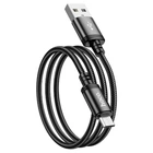 USB кабель для швидкої зарядки Hoco X89 High Speed USB-A - micro USB 2.4A 2 м Чорний