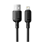 Кабель Baseus Silky Series 2.4A Lightning для iPhone 1м чорний