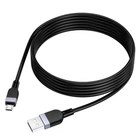 Кабель Hoco X109 силиконовый Micro USB 2.4A 2м черный