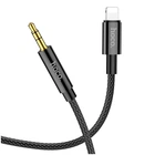 Кабель Hoco AUX UPA19 Lightning чорний для цифрового аудіо 1.6 м