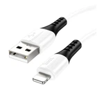 Кабель Hoco X82 силіконовий Lightning 2.4A для iPhone білий