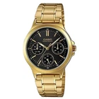 Женские часы Casio LTP-V300G-1A черные 50 м