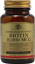 Биотин Solgar Super High Potency 10000 мкг Biotin 60 капсул (ARE-576519)