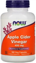 Натуральная добавка Now Foods Apple Cider Vinegar 450 мг 180 капсул