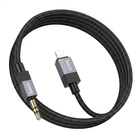 Кабель Hoco UPA32 – Lightning/3,5 мм, 1 м, нейлонове обплетення, чорний
