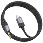 Кабель Hoco UPA32B – Type-C/3,5 мм, 1 м, нейлоновая оплетка, черный
