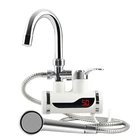 Міні-бойлер + душ Water Heater MP 5208, проточний електричний водонагрівач 3000 Вт з LCD-дисплеєм, бокове підключення