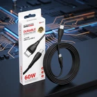 Кабель для зарядки Borofone BX121 USB Type-C → Type-C 60W 1 м Black