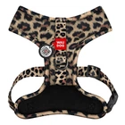 Шлея для собак дихаюча WAUDOG Mesh с QR адресником, малюнок «Леопард», L, А 42 см, В 57-77 см