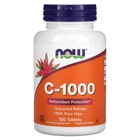 Вітамін C з шиповником Now Foods (Vitamin C with rose hips) 1000 мг 100 таблеток (NOW-00680)