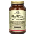 Вітамін D3 (холекальциферол) Solgar (Vitamin D3) 25 мкг (1000 МО) 250 капсул (SOL-03341)
