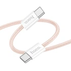 USB Hoco X104 Source 60W Type-C to Type-C 2m Рожевий