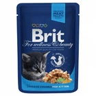 Вологий корм для кошенят Brit Premium Cat pouch Chicken Chunks for Kitten 85 г